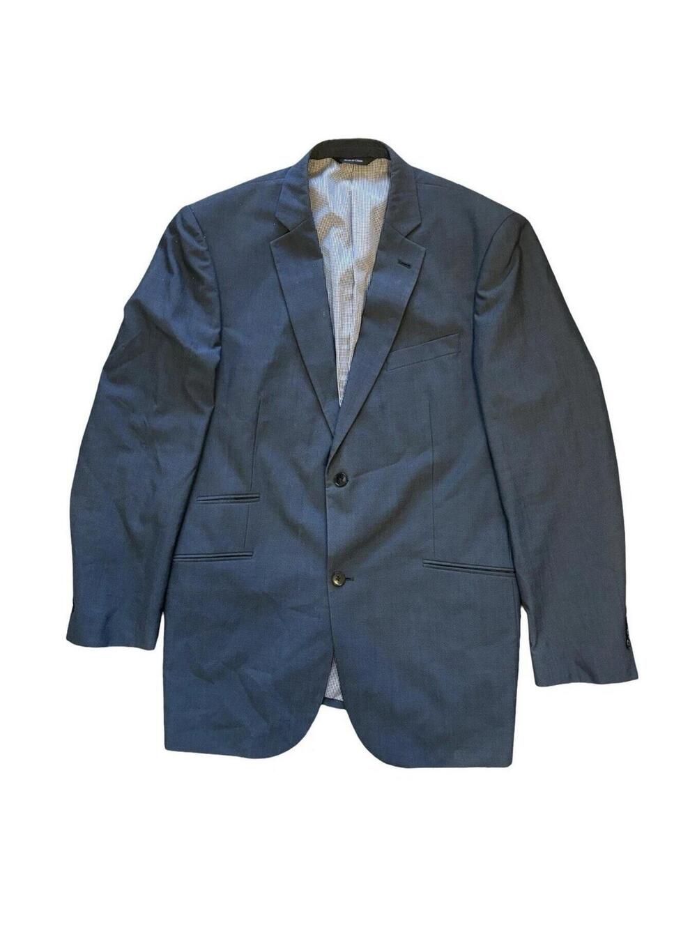 COOGI Luxe Blazer Men's Regular Gray Wool Blend Sport Jacket Size 42L
